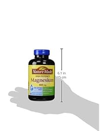 Naturaleza Made potenciadores de magnesio 400 mg – 150 cápsulas de gel líquido