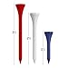 IZZO Golf Wood Golf Tees, 1.75 Inch, Red/White/Blue (Pack of 200)