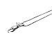 Wicary Cat Necklace S925 Sterling Silver Sweet Cat Pendant Collar Necklace Short Necklace