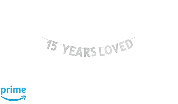 Silver Webenison 30 Years Loved Banner 30th Birthday Wedding