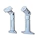 VideoSecu 2 White Universal Satellite Speaker Mounts/Brackets for Walls and Ceilings BS3 (White, 2 Pack)
