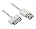 JustJamz USB 30 Pin Sync and Charging Cable for iPhone 4/4S, iPhone 3G/3GS, iPad 1/2/3, iPod - 3.2 Feet 1 Meter (5 Pack)