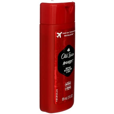 PROCTOR & GAMBLE OLD SPICE RED ZONE SWAGGER SCENT MENS BODY WASH, 3 FLUID OUNCE – 24 PER CASE.