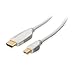 Cable Matters Mini DisplayPort to HDTV Cable in White 6 Feet - Thunderbolt and Thunderbolt 2 Port Compatible