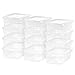 IRIS USA MCB-34 IRIS 6 Quart Modular Storage Box, 12 Pack, Clear