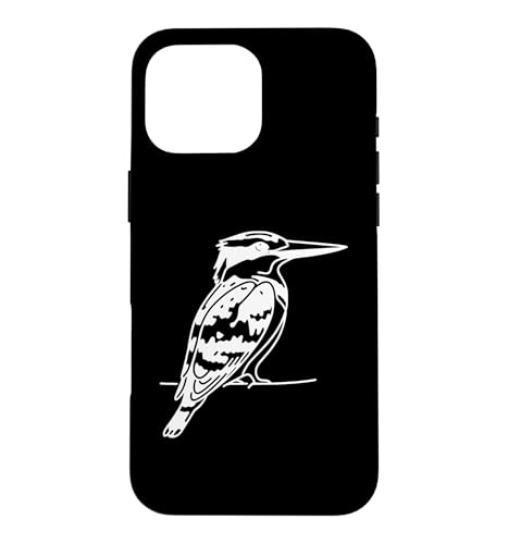 Kingfisher Line Art Birdwatcher Case for iPhone 16 Pro Max