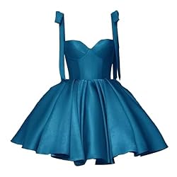 Bddhkw Off Shoulder Satin Homecoming Dress Short