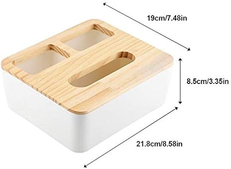 YWEHAPPY Desmontable De Madera De Bambú Cubierta De Plástico Caja De