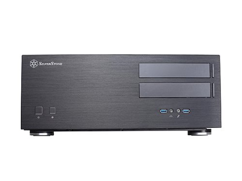 Silverstone Tek GD08B Aluminum Extended ATX / SSI-EEB compatible / SSI-CEB HTPC Computer Case Cases - Black
