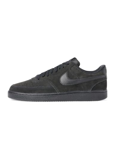 Nike Men's Court Vision Low Suede Premium, Black/Black-Dark Smoke Grey, 10.5 - Used condition - US$87.66