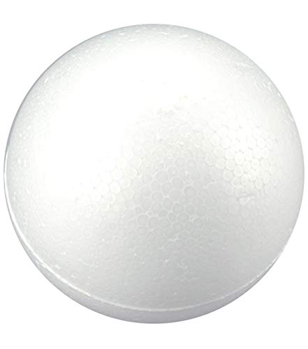 Craft Foam Balls - 1-Pack Large Smooth and Round Polystyrene Foam Balls for Art and Craft Use - Makes DIY Ornaments, Wedding Decor, Science Modeling, School Projects - White (8 inch) - Thumbnail 5