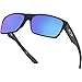Oakley Men's OO9189 Twoface Square Sunglasses, Matte Black/Sapphire Iridium Polarized, 60 mm
