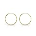 14k Solid Gold Endless Hoop Earrings Sizes 10mm - 20mm, 14k Gold Thin Hoop Earrings, Cartilage Earrings, Helix Earring, Nose Hoop, Tragus Earring, 100% Real 14k Gold (14mm)