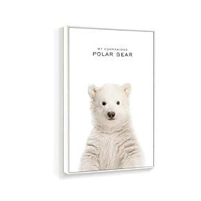 Framed Canvas Wall Art for Living Room, Bedroom Bear Canvas Prints for Home Decoration Ready to Hanging - 16x24 inches