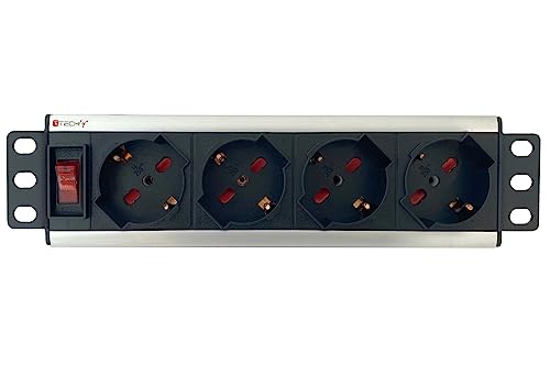 Multipresa universale 4 posti rack 10 con interruttore