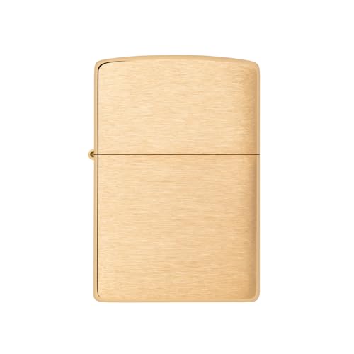 Zippo 204B New Windproof Lighter - Brushed Brass