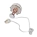 MagiDeal 1/12 Dollhouse Miniature White Shade Light Desk Table Reading Lamp