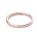 2mm Rose Gold Plated Titanium Ring Engagement Wedding Band