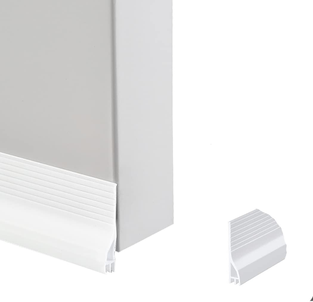 Draft Stoppers - Door Draft Stopper for Bottom of Door Soundproof Dustproof Waterproof Adjustable Length 37