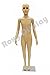 (PS-D1/D02+One Free Wig) ROXYDISPLAY Plastic Child Mannequin. 7-8 Years Old, Standing Pose. Turnable arms,Removable and turable Head with One Free Wig.