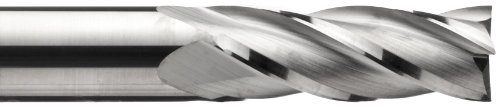 Niagara Cutter N85526 Carbide Ball Nose End Mill, Inch, Uncoated (Bright) Finish, Roughing and Finishing Cut, 30 Degree Helix, 4 Flutes, 2.5" Overall Length, 0.375" Cutting Diameter, 0.375" Shank Diameter