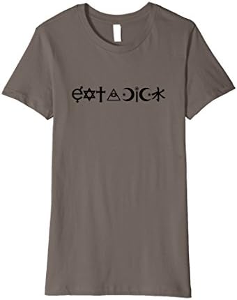 Women's Eat a Dick - Coexist Parody Shirt Medium Asphalt