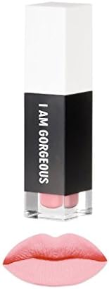 RealHer Light Pink Liquid Lipstick - "I Am Gorgeous" Long Wearing, Kiss Proof Intense Color, Bold Ultra Matte