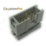 Pc Accessories 2-Pack 2X5 10P Dual Rows 2.54mm Shrouded IDC Male Header, 10 Pins Connectors