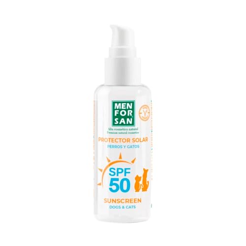 Protector Solar Factor 50 para Perros y Gatos | Hidrata y Protege | Resistente al Agua | Protege de los Rayos del Sol | 60ml