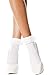 Opaque Ankle High Socks With Ruffled Lace