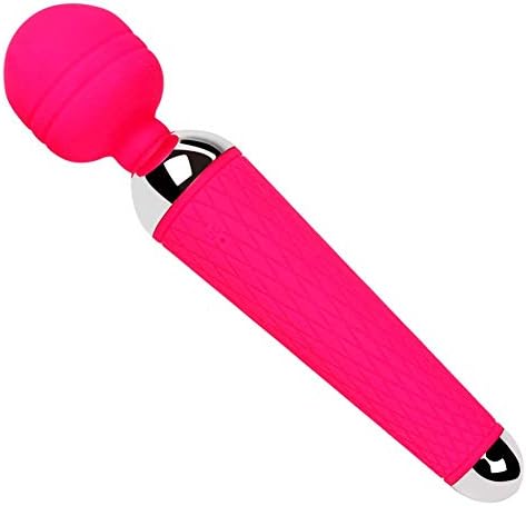 Babyshiptreely USB Charging Vibration Female Massage Wand Vibration Massage Stick Happy Device Adult Supplies Red