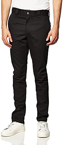 Dickies Men's Slim Tapered Work Pants – Stretch Twill, Wrinkle