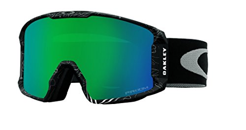 Oakley Men's Line Miner Snow Goggles, Military Recon Stealth, Prizm Jade Iridium, Large