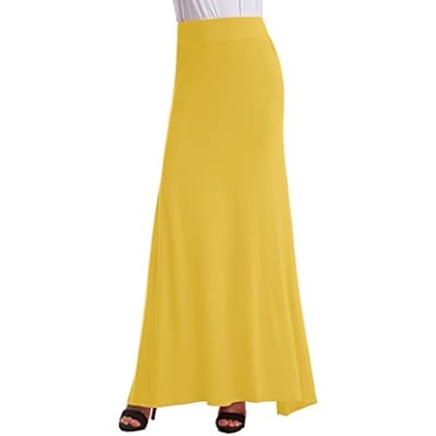 Adorejoy Womens Maxi Skirt Floor Length Plus Size
