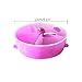 AZXAZ Parrot Foraging Toy Food Ball Rotate Bird Feeder Hanging Intelligence Toy Acrylic Cage Feeding Bowl with Separated Compartment Diameter 13cm (Purple)thumb 3