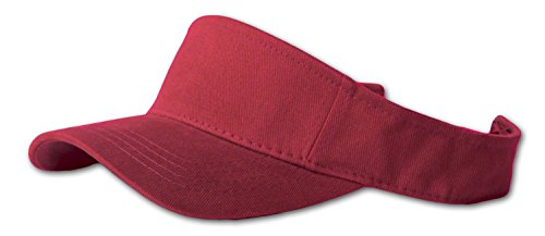 New Plain Sports Visors (Comes In Many Different Colors), Maroon