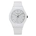 Teenager Plastic Quartz Watches Boys Girls Unisex Silicone Strap Plastic Waterproof Youth Student Wrist Watch (Dark Blue)