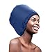 Pro Deluxe Portable Hair Dryer Soft Bonnet Hood Attachment - XL Adjustable Drying for Home & Everyday Use Collapsible for Travel Bag - Women Hair Care - Hands Free Drying Cap Blows Lots of Air (Blue)