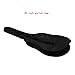 YMC 38 Inch Nylon Acoustic Guitar Gig Bag Case Backpack with Zippered Pocket Design, Black