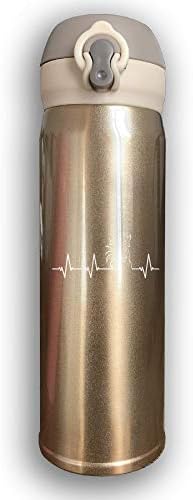Horse Heartbeat Vacuum Insulated Cup - Double Walled Vacuum Insulated Stainless Steel Travel Mug 17 Oz