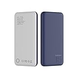 Puridea S3 Navy Blue 15000mAh 3A Output Cell Phone Battery Portable Charger (2.4A Input Li-polymer Battery Banks) for Apple iPhone 4 5 6 Plus Samsung HTC Nokia LG Sony Blackberry
