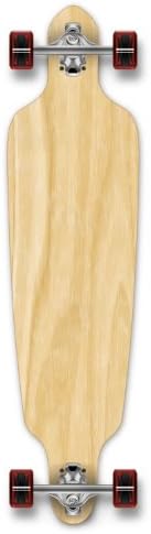 Yocaher Professional Speed Drop Through Stained Complete Longboard, Natural