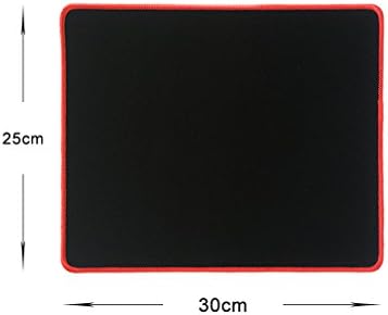Centuntryfront Large Gaming Mouse Pad Red/Blue/Black/Green Lockedge Mousepad Mouse Mat Red30x25cm
