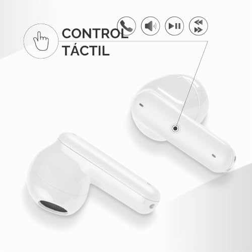 - Showy Auriculares Bluetooth con cápsula, diseño ergonómico, Sonido equilibrado y Comodidad óptima, fantasía Dotted Elegance