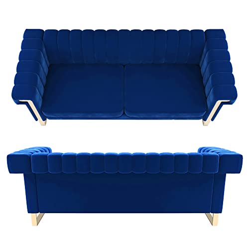 MGH Modern Velvet Sofa,Collection Contemporary Velvet Upholstered Sofa