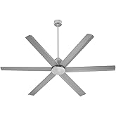 Quorum Titus - 6 Blade Ceiling Fan-15.25 Inches Tall and 80 Inches Wide-Satin Nickel Finish