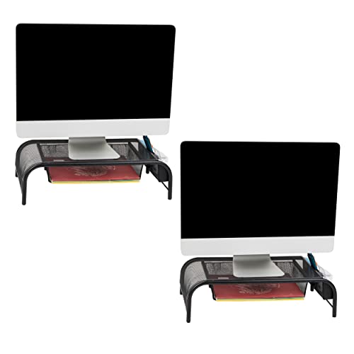 Mind Reader MESHMONSTA-PNK Metal Mesh Desk
