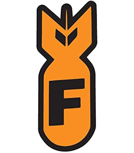 ORACAL Vinyl Decal - 'F Bomb' | Choose Size & Color | Car Truck Sticker