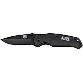 Klein Tools 44220 Pocket Knife, Black, Drop Point Blade