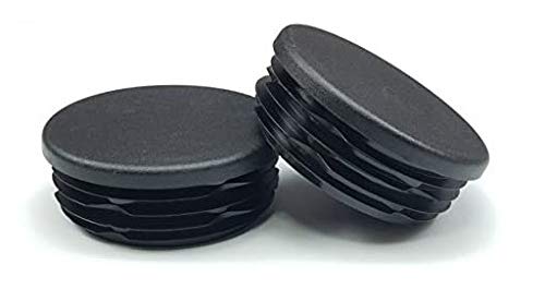 Photo 1 of OGC (4 Pack) - 2 1/2 Inch OD Round Black for Plastic Plug by Cap Cover Tube Durable Chair Glide Insert Finishing Plugs